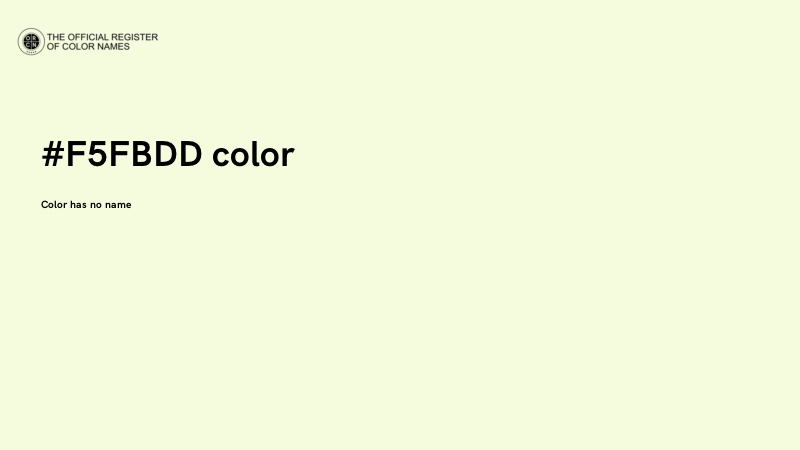 #F5FBDD color image