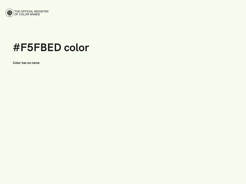 #F5FBED color image