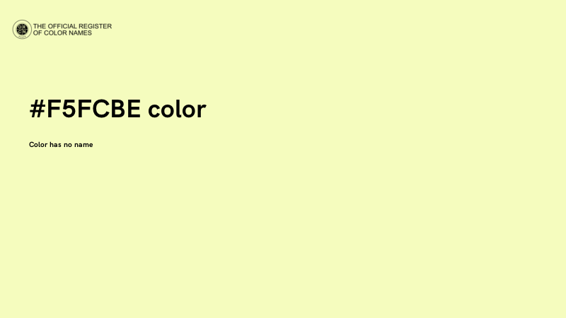 #F5FCBE color image