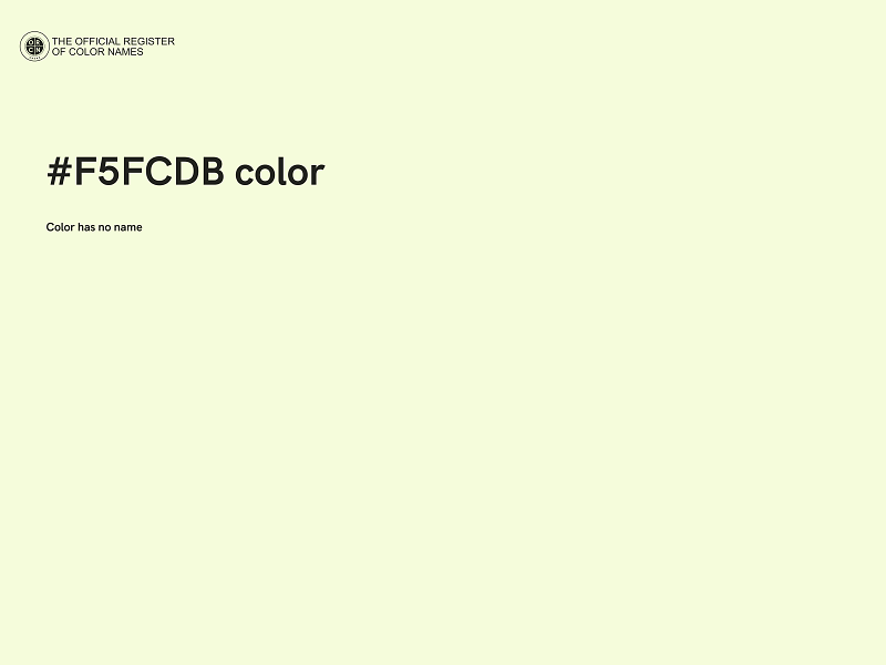 #F5FCDB color image