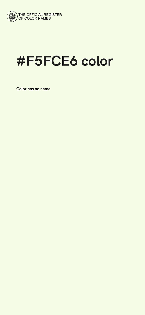 #F5FCE6 color image