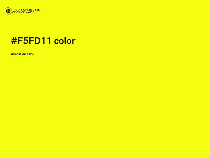 #F5FD11 color image