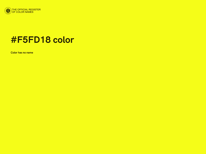 #F5FD18 color image