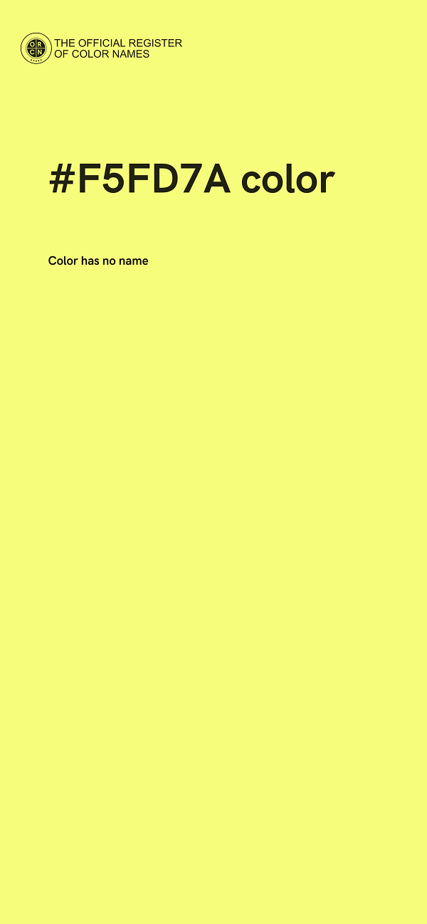 #F5FD7A color image