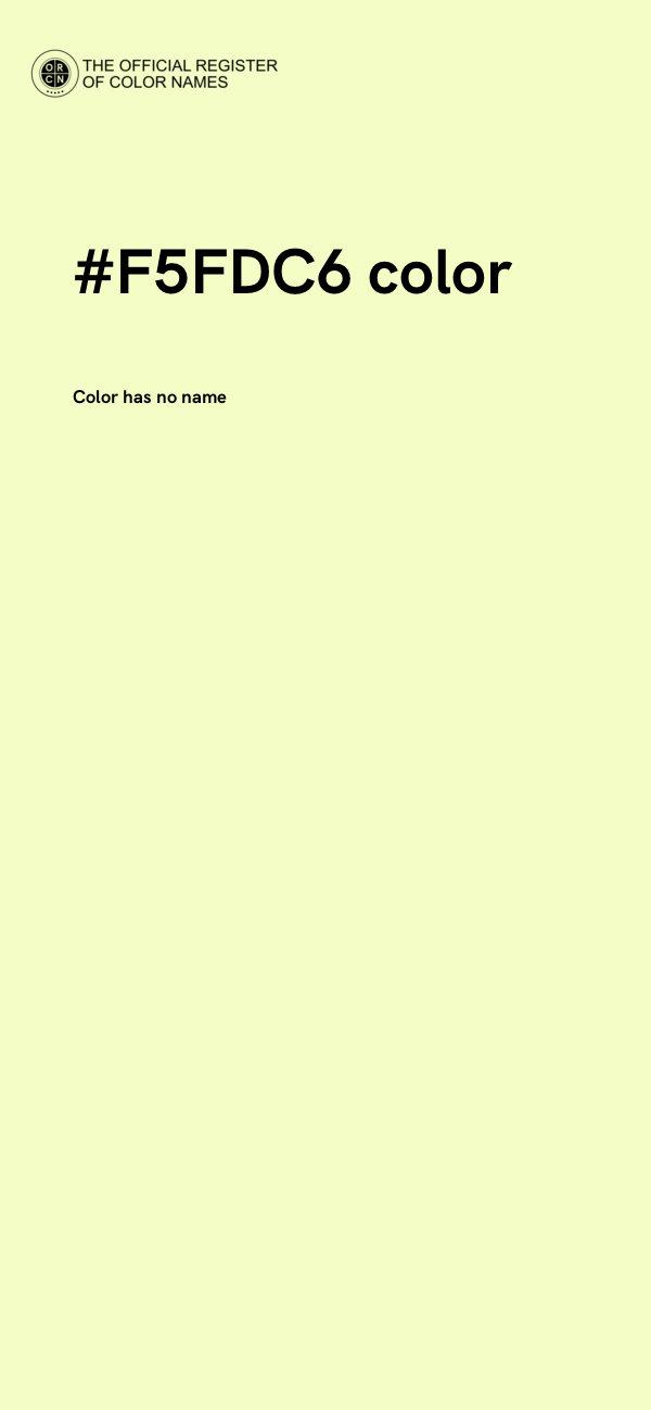 #F5FDC6 color image