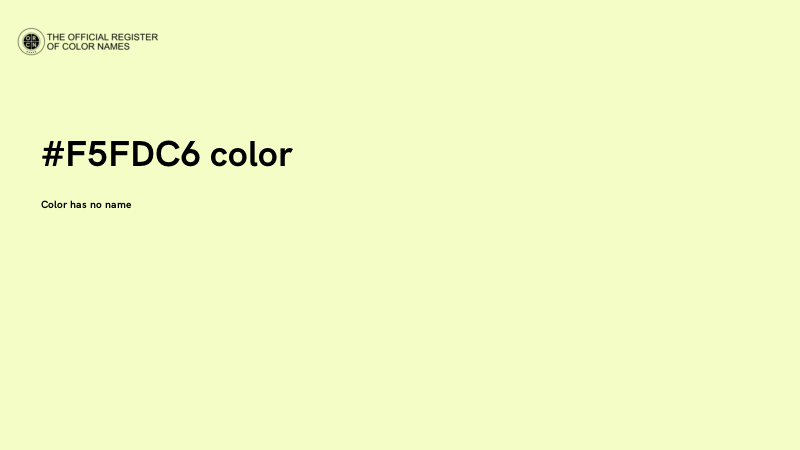 #F5FDC6 color image
