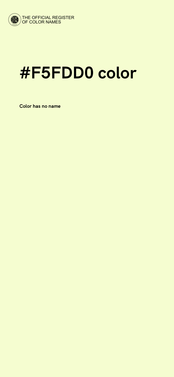 #F5FDD0 color image