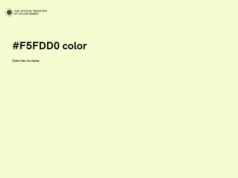 #F5FDD0 color image