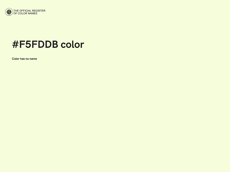 #F5FDDB color image