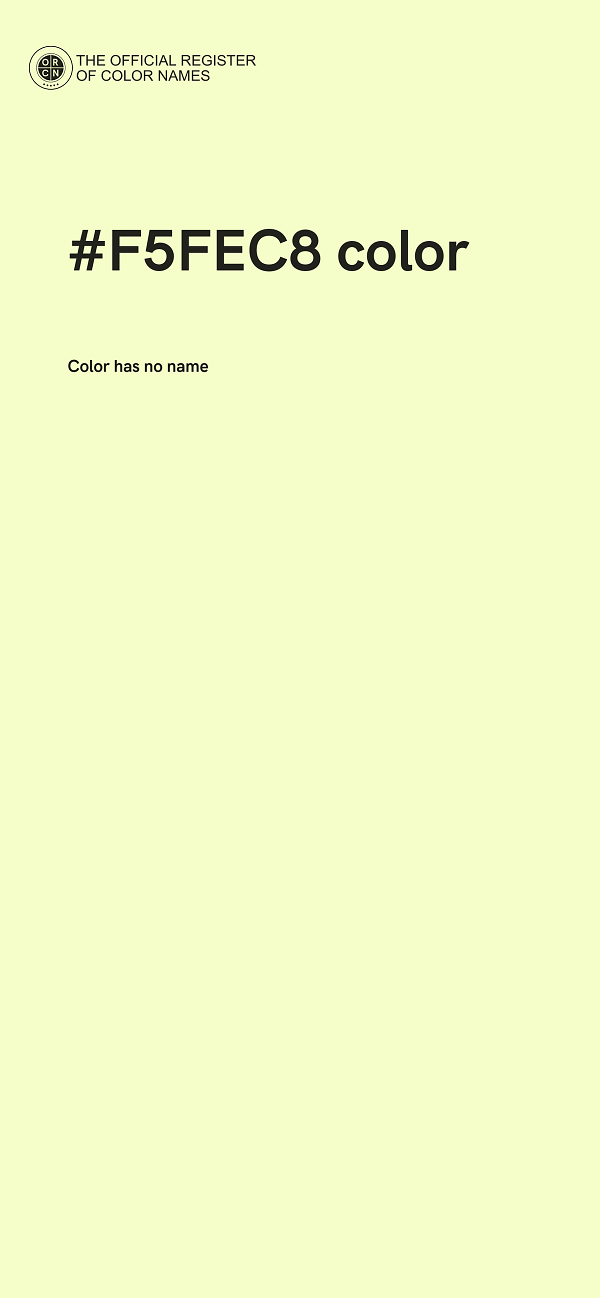 #F5FEC8 color image