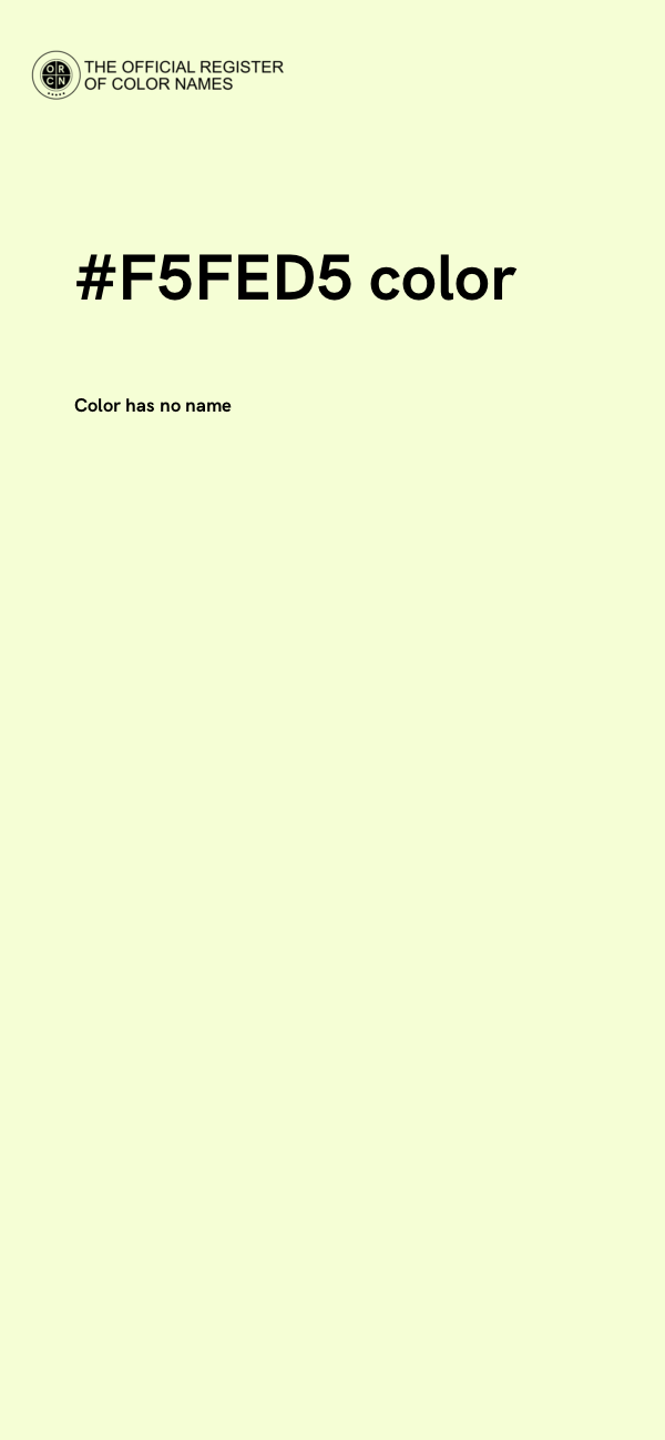 #F5FED5 color image