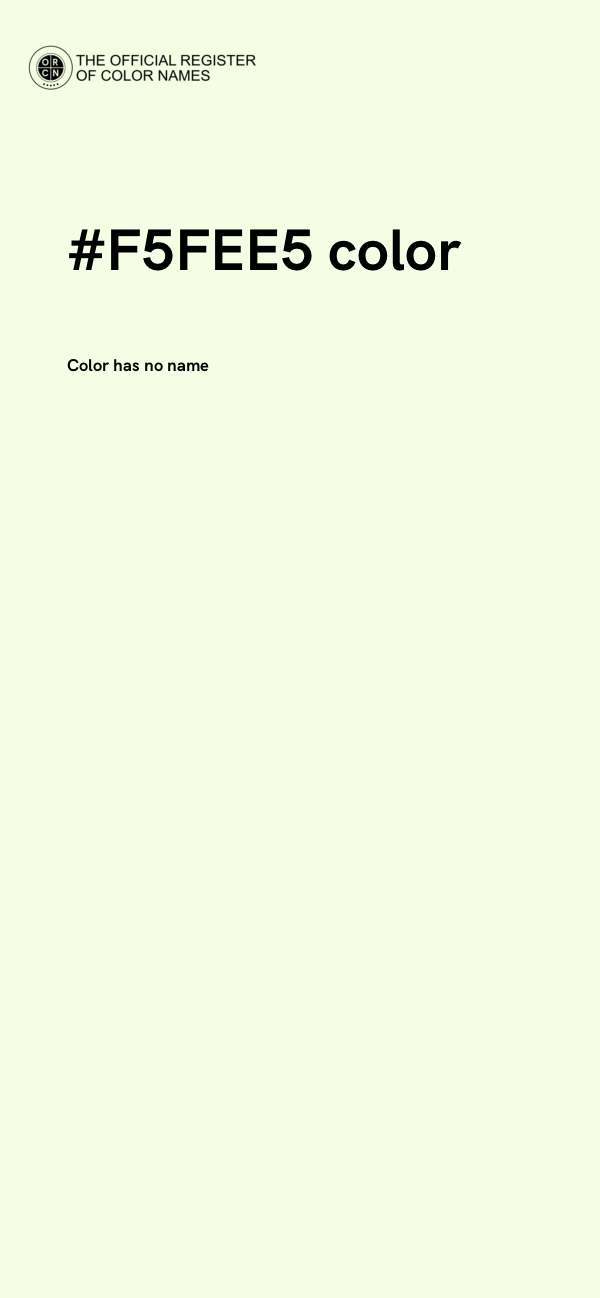 #F5FEE5 color image