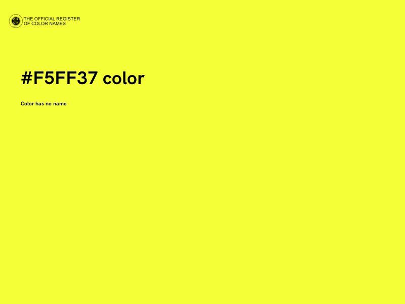 #F5FF37 color image