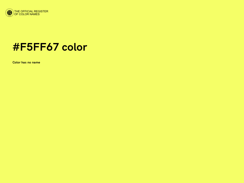 #F5FF67 color image