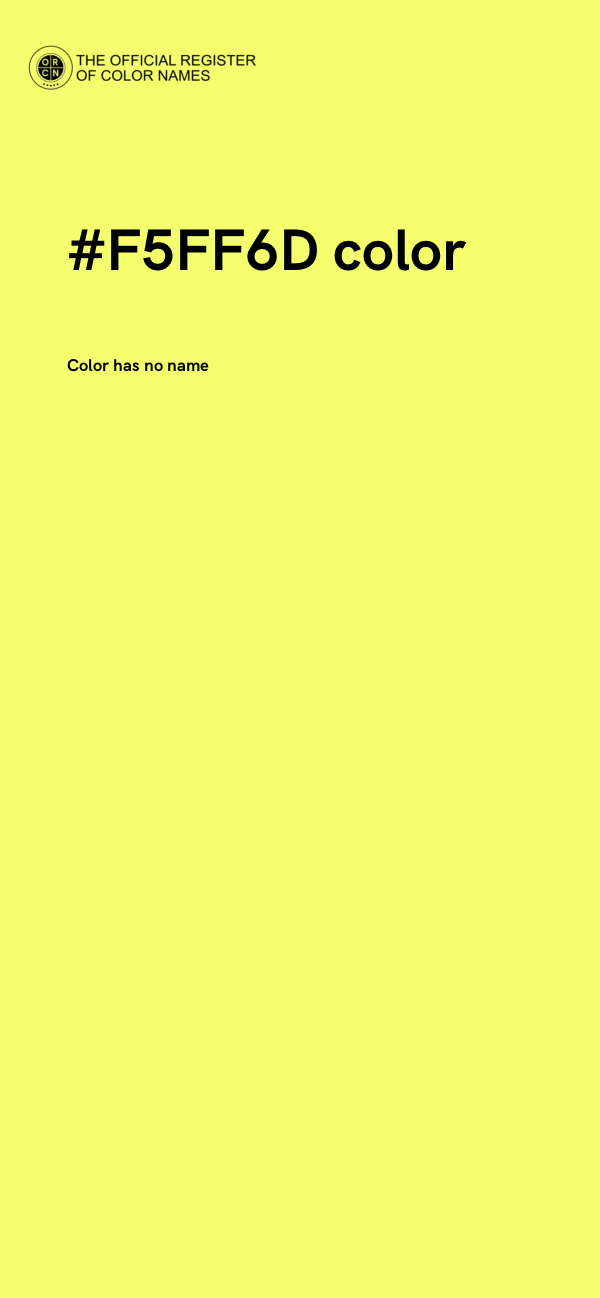 #F5FF6D color image