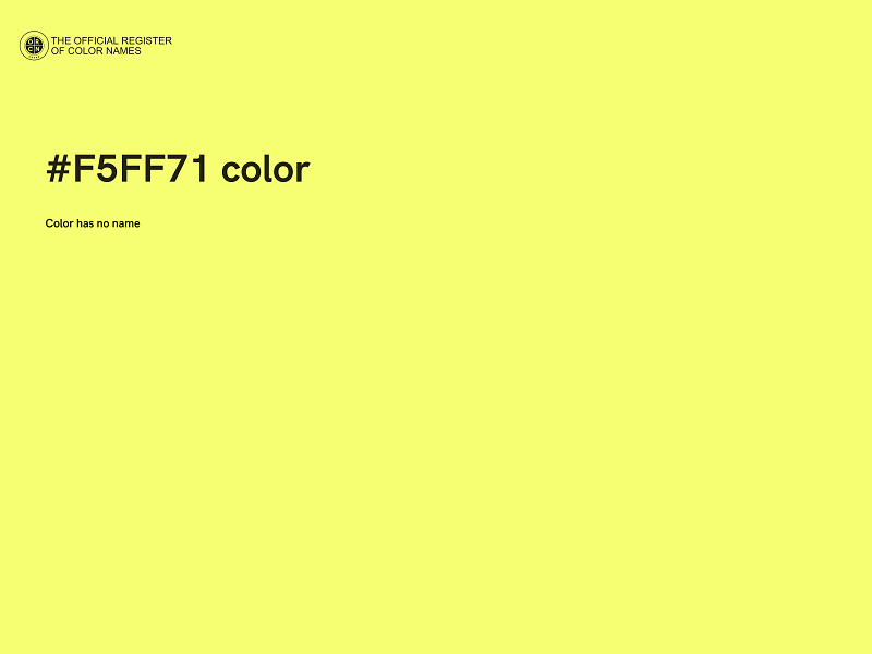 #F5FF71 color image