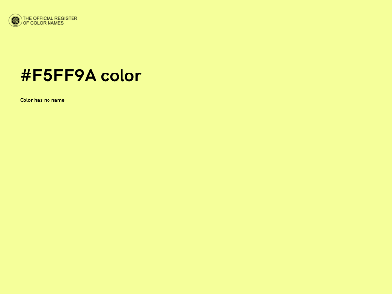 #F5FF9A color image