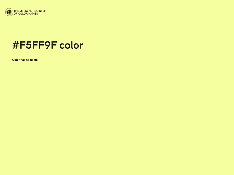 #F5FF9F color image