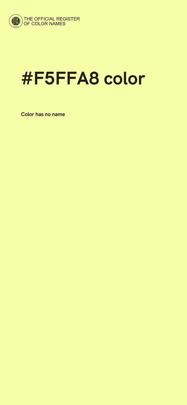 #F5FFA8 color image