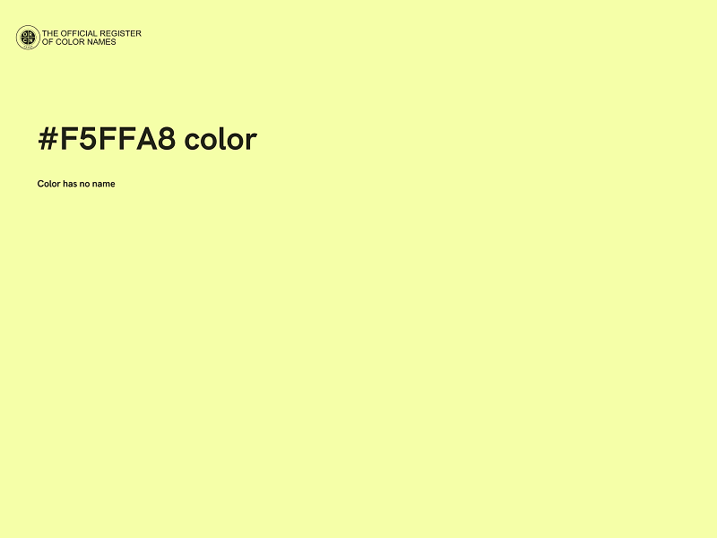 #F5FFA8 color image