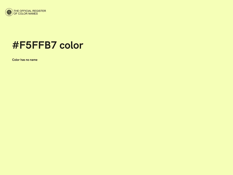 #F5FFB7 color image