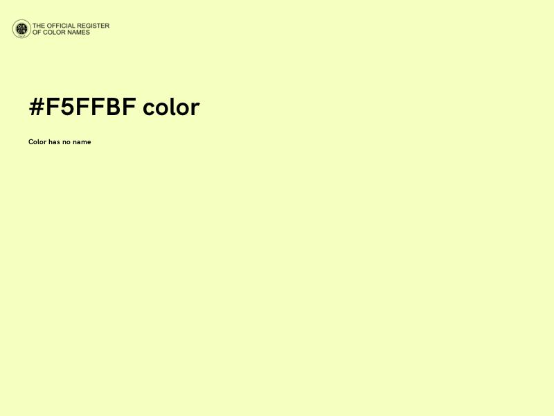 #F5FFBF color image