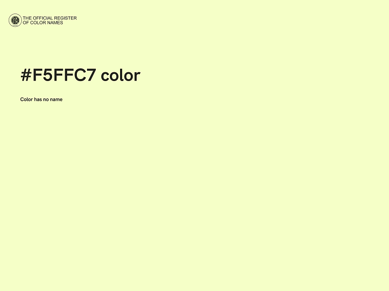 #F5FFC7 color image