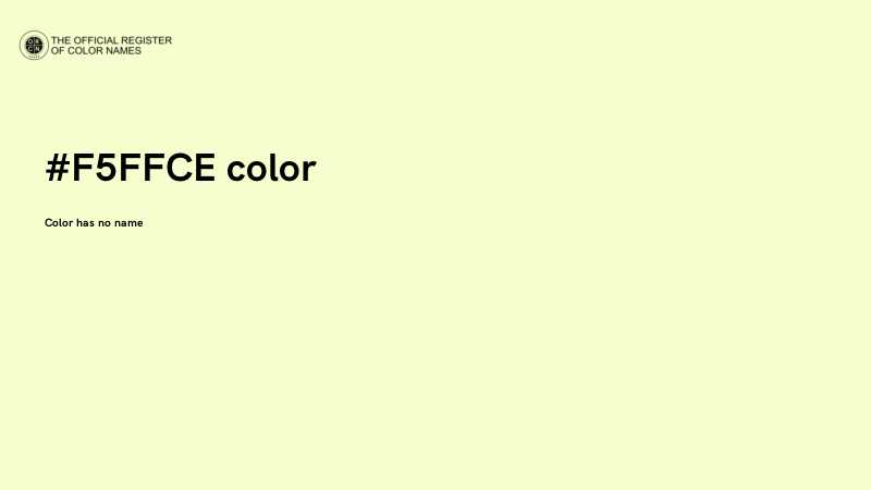 #F5FFCE color image