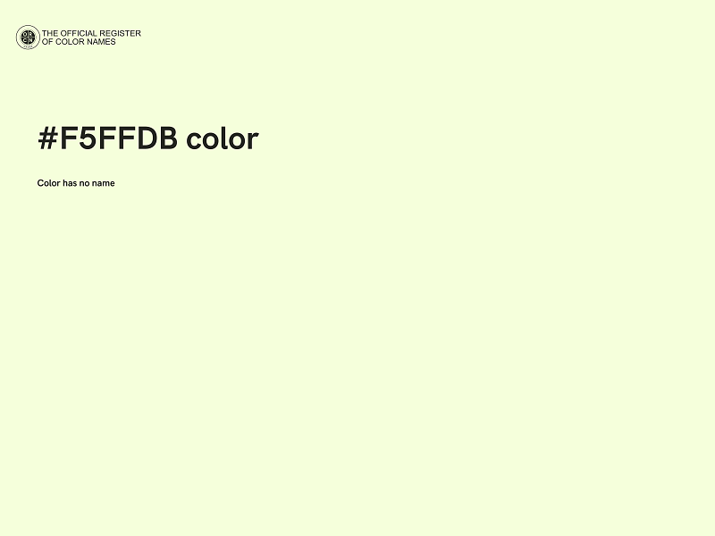 #F5FFDB color image