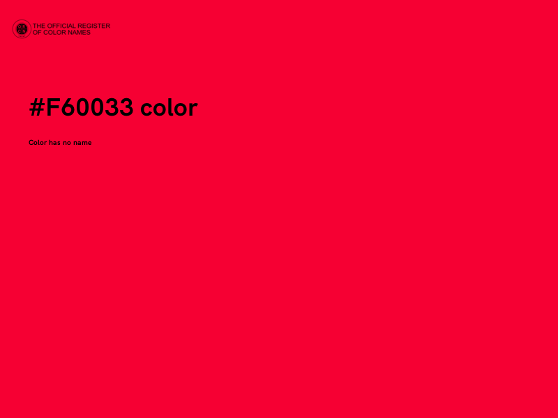 #F60033 color image