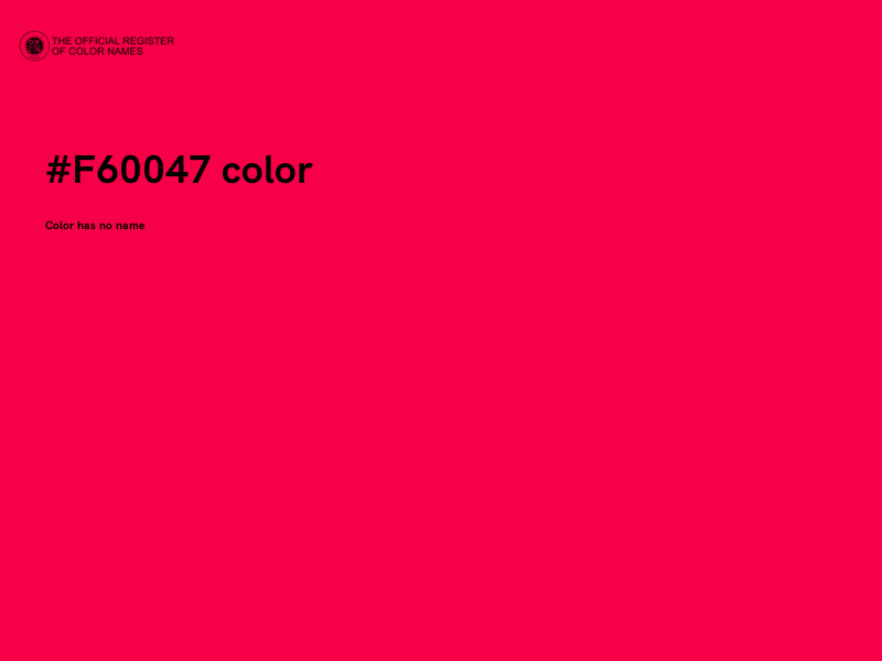 #F60047 color image