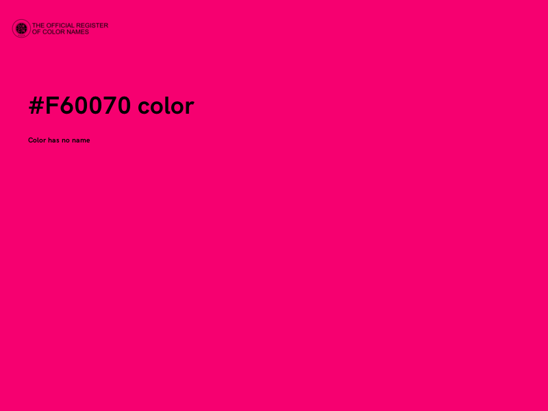 #F60070 color image