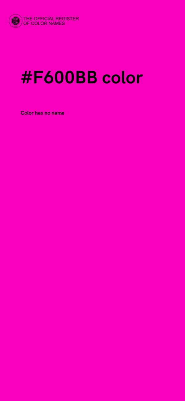 #F600BB color image