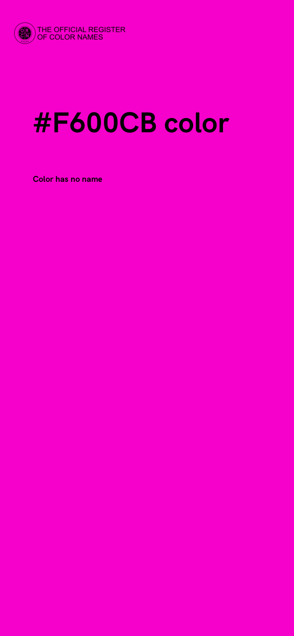 #F600CB color image