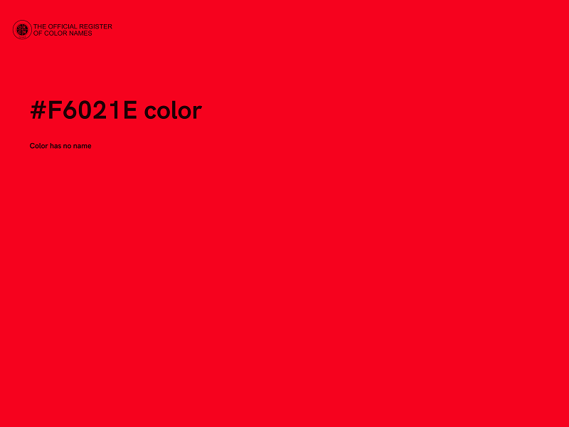 #F6021E color image