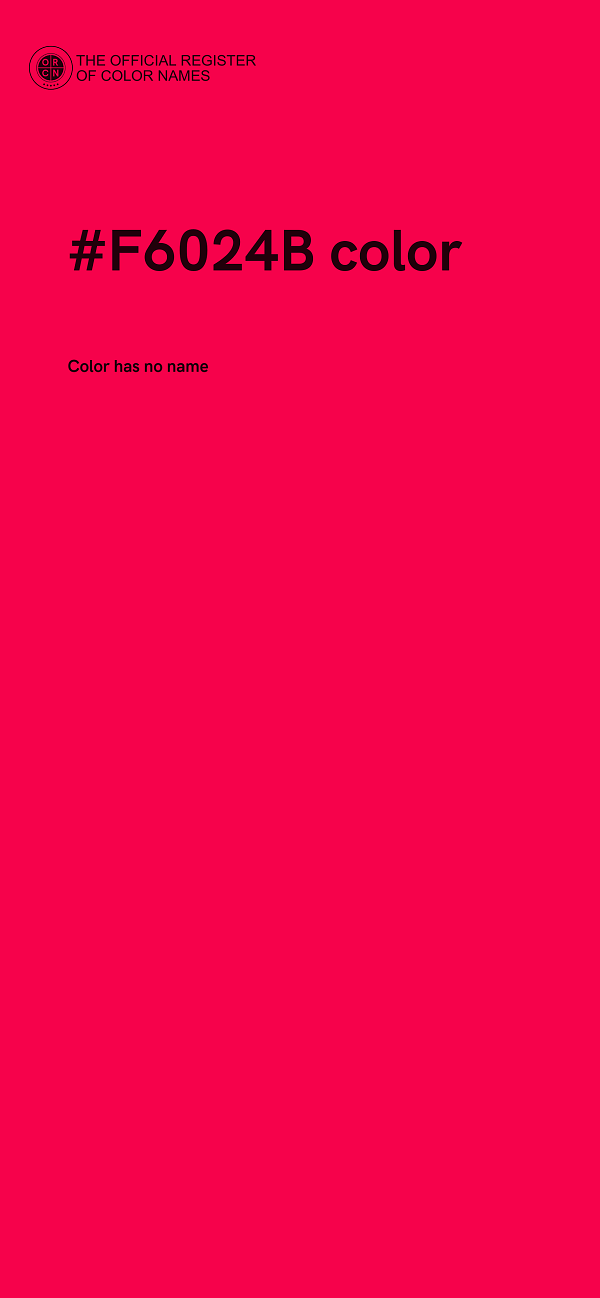 #F6024B color image
