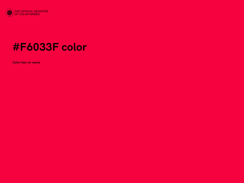 #F6033F color image