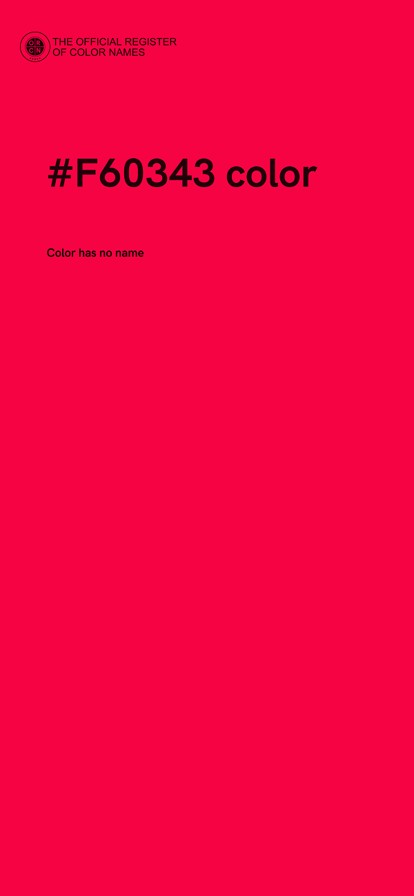 #F60343 color image