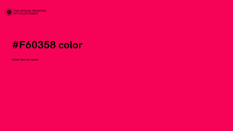 #F60358 color image