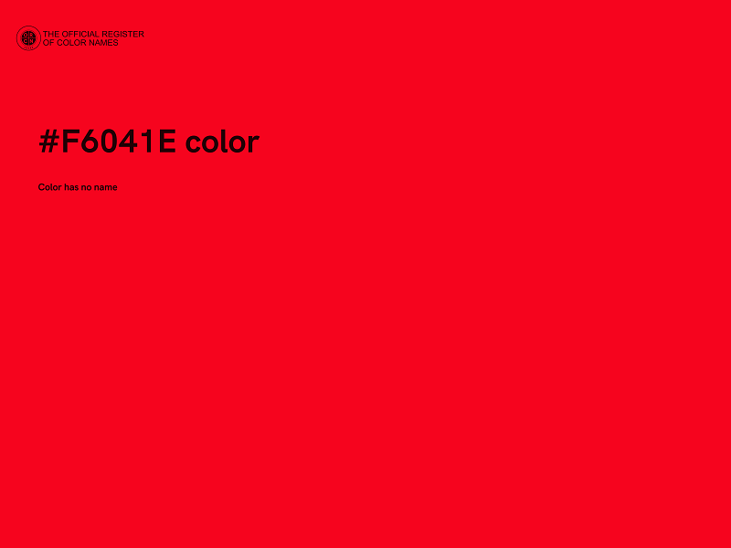 #F6041E color image