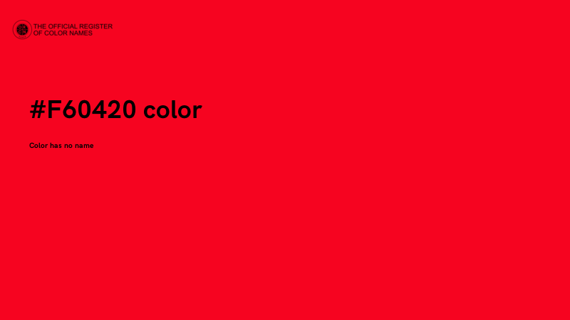 #F60420 color image