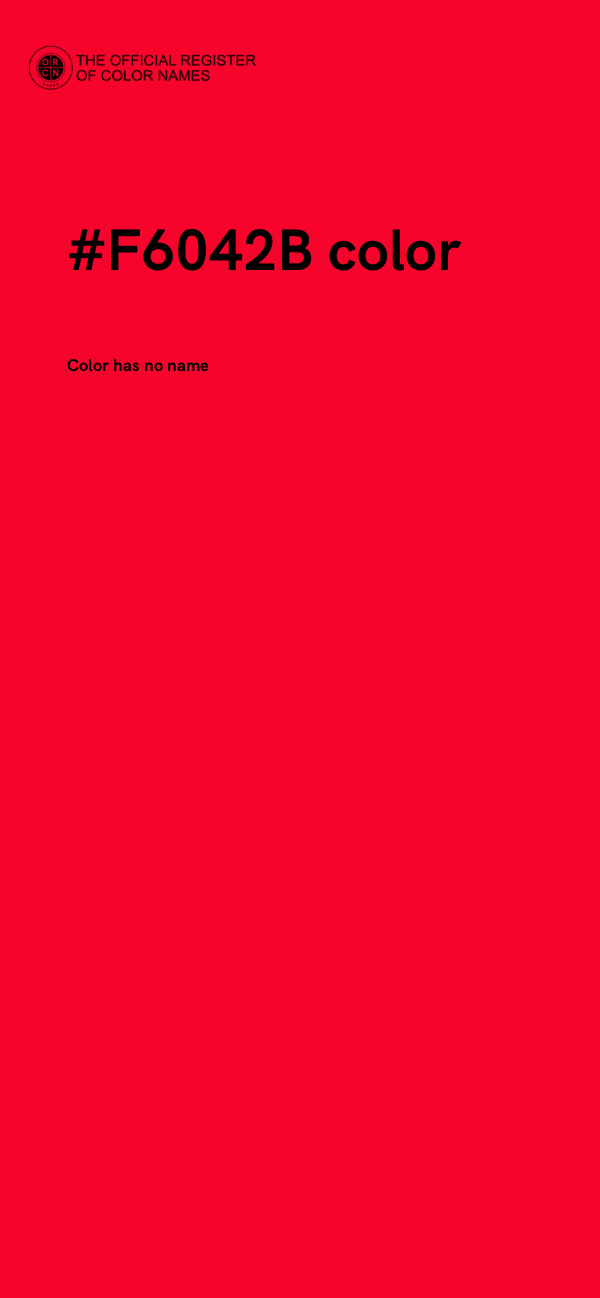 #F6042B color image