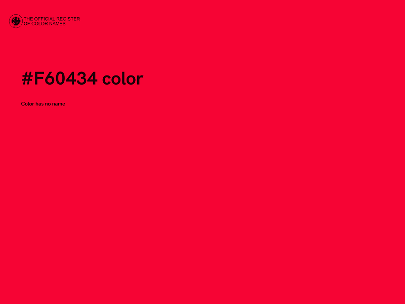 #F60434 color image