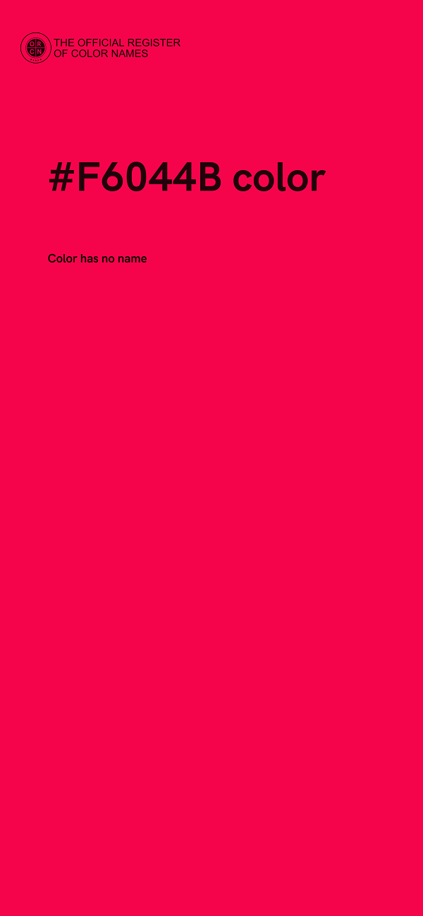 #F6044B color image