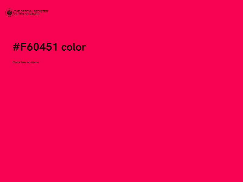 #F60451 color image