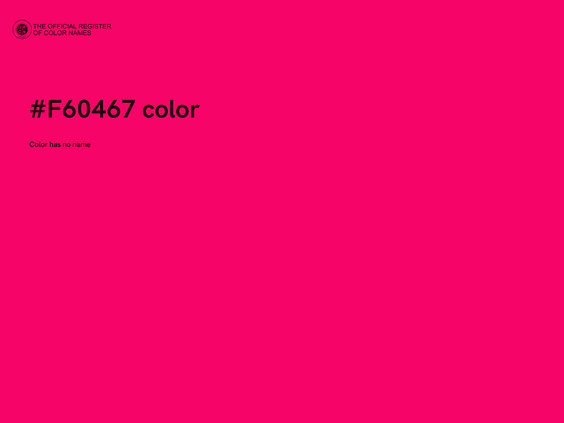 #F60467 color image