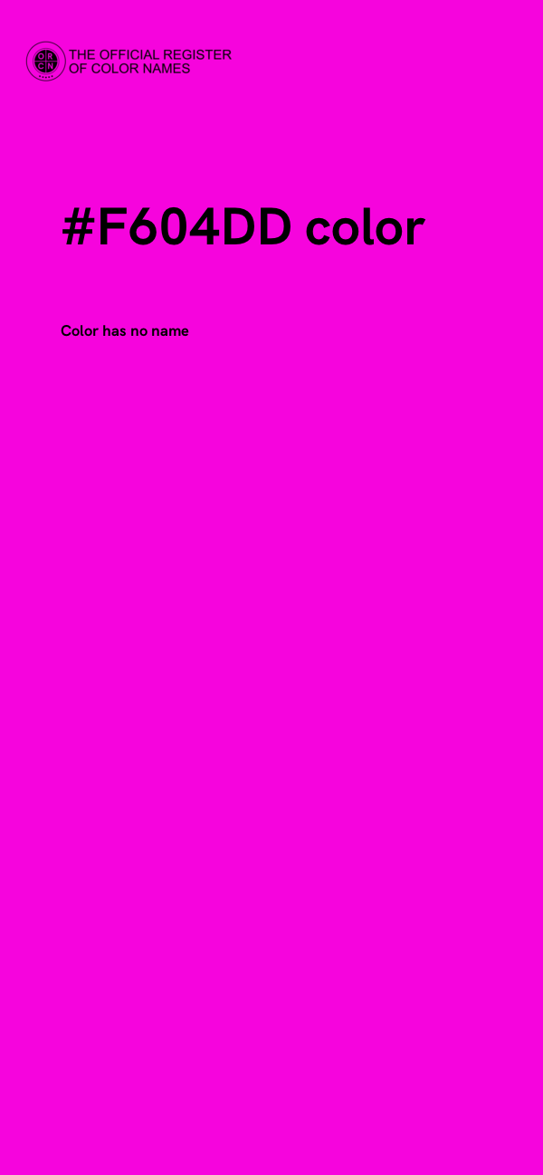 #F604DD color image
