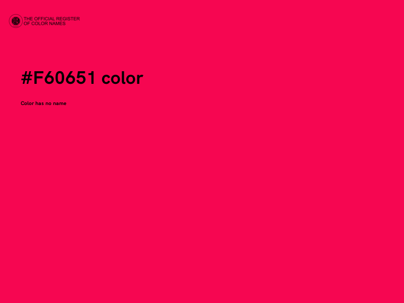 #F60651 color image