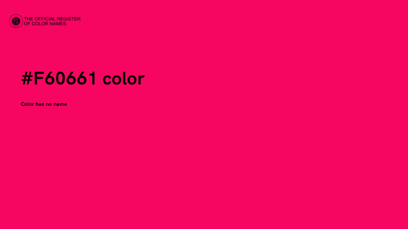 #F60661 color image