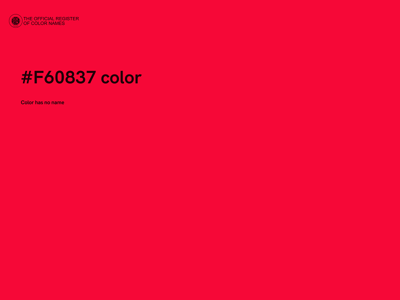 #F60837 color image